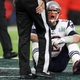 Tom Brady of the New England Patriots reacts against the Philadelphia Eagles during the fourth quarter in Super Bowl LII at U.S. Bank Stadium on Feb. 4, 2018, in Minneapolis. (Patrick Smith/Getty Images)